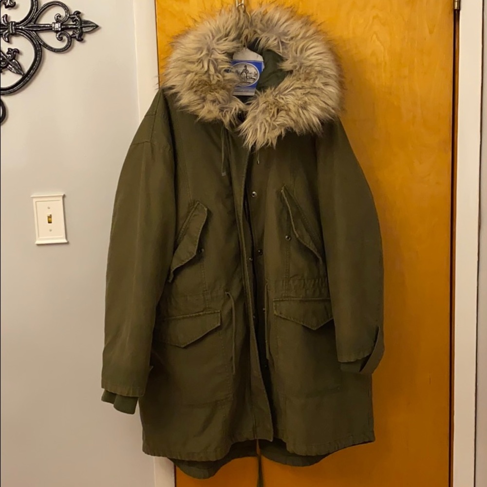 ASOS Curve Oversized Parka with padded liner